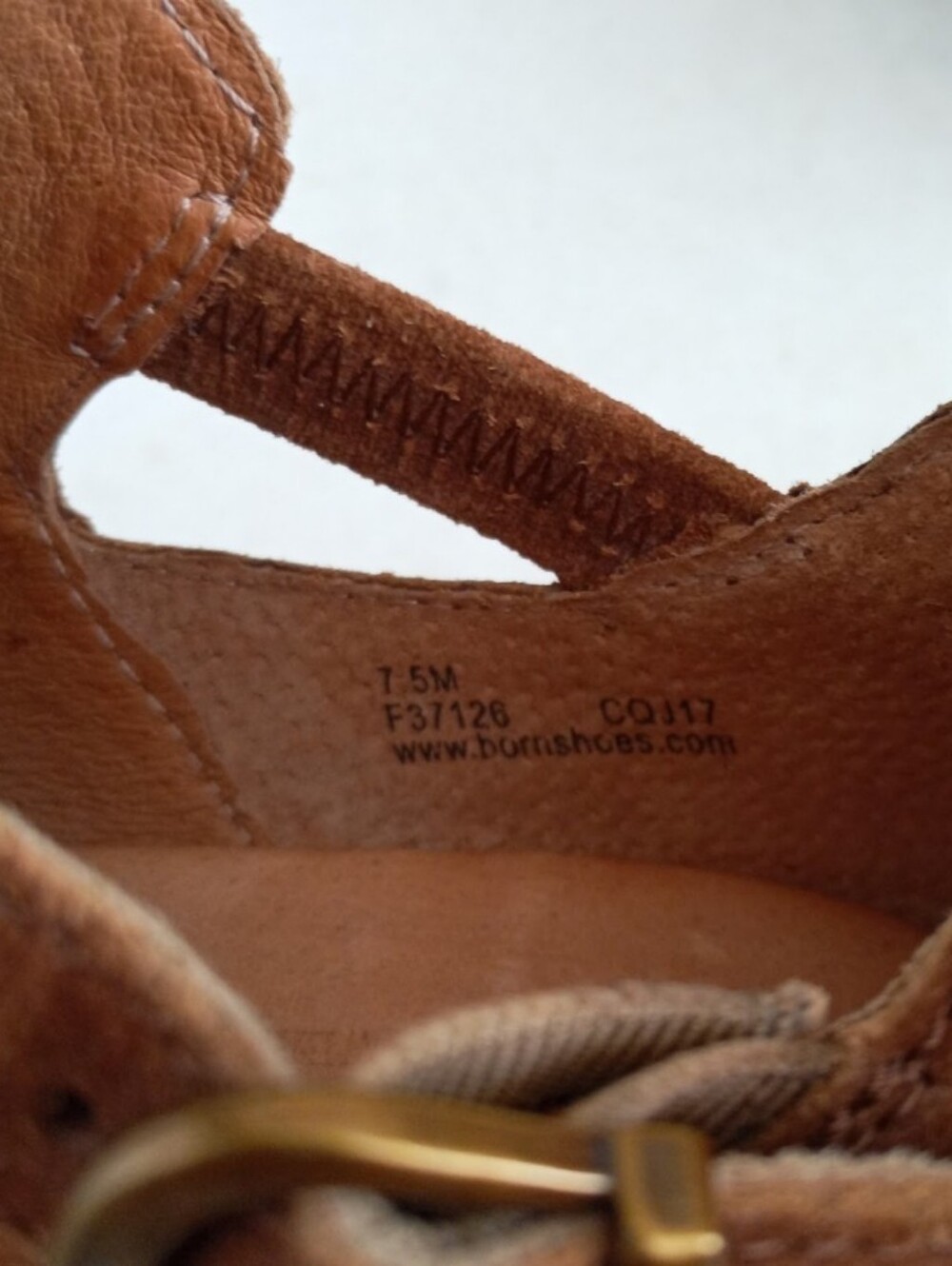 Born Nanna brown suede perforated cut out booties - Picture 11 of 13